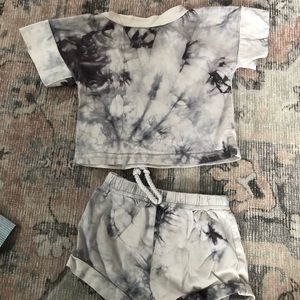 Baby tie dyed lounge set